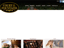 Tablet Screenshot of courtofthefountains.com